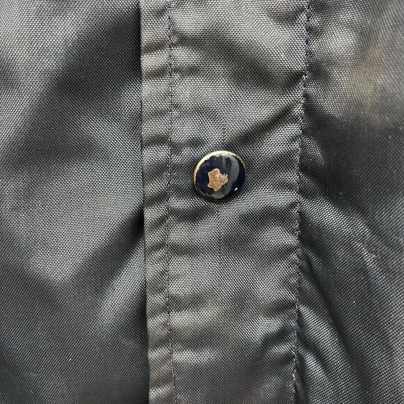 Champion Vtg 70's Men's M Snap Button Satin Official Racing Apparel Blue Jacket - Picture 10 of 15